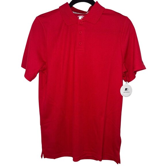 Starter Red Dri-Star Polo Shirt XL - Picture 1 of 4